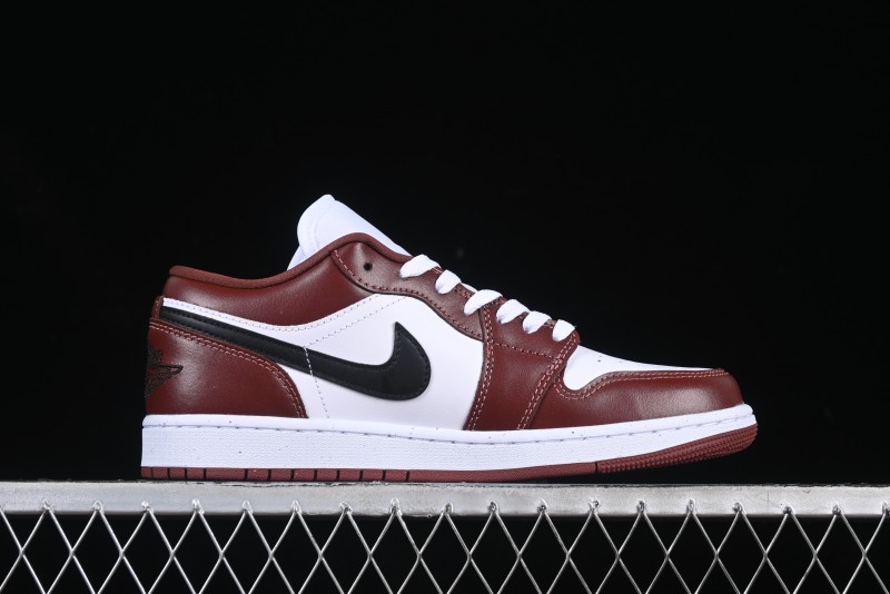 Nike Air Jordan 1 Low AJ1 White University Red Casual Sneakers - HF3148-102