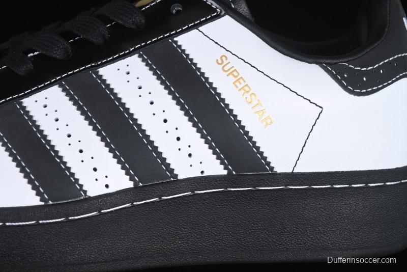 Adidas Originals Superstar XLG Casual Sneakers with Shell Toe and Thick Sole - IE8409