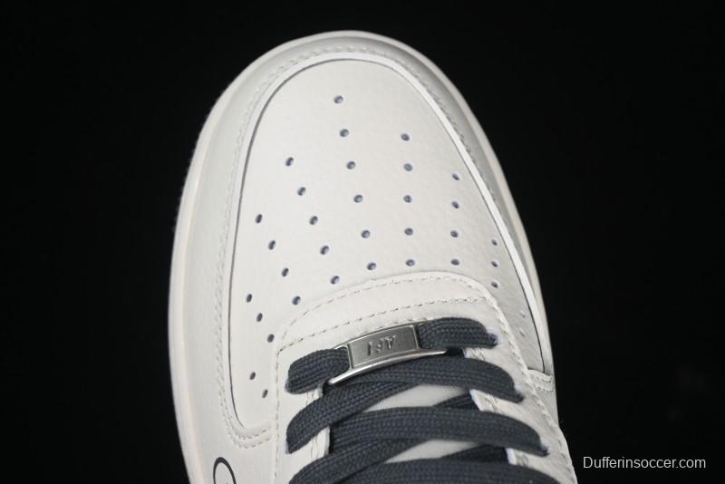 Nike Air Force 1 '07 Low Gucci Collaboration Beige Grey Pattern Low-Top Casual Sneakers - XZ6188-723