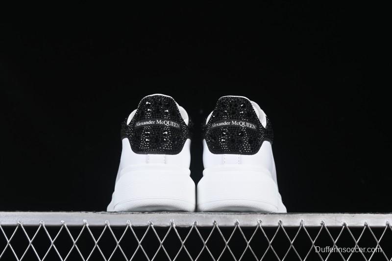 Alexander McQueen Oversized Sneakers with Black Suede Heel Detail - D.E5