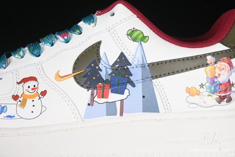 Nike Air Force 1 '07 Low Custom Christmas Party Casual Sneakers - DM0970-132