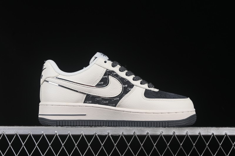 Nike Air Force 1 '07 Low Stussy Collaboration Beige Grey Casual Sneakers - XZ6188-726