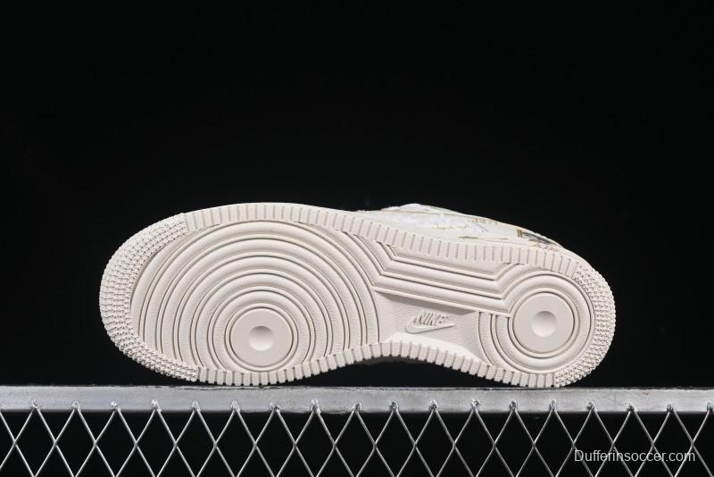 Nike Air Force 1 '07 Low Casual Sneakers with Pop Mart Molly Design - FJ7740-210