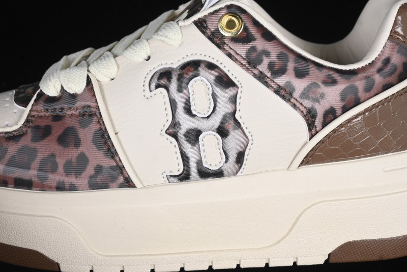 New York Yankees Chunky Liner Lux Leopard Thick Sole Casual Running Shoes - 3ASXCLE4N43BGS