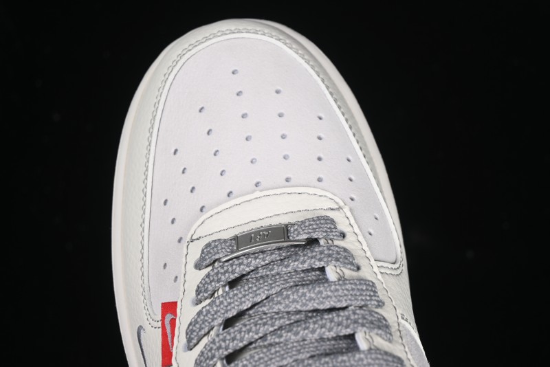 Nike Air Force 1 '07 Low The North Face Collaboration Beige Grey Red Label Casual Sneakers - BB7518-009