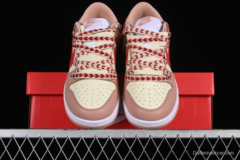 Nike Dunk Low SB Christmas Gift Strawberry Cake Casual Sneakers with Dual Laces - DD1503-118