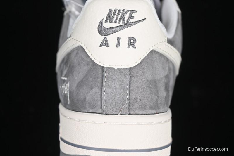 Nike Air Force 1 '07 Low Stussy Minimalist Grey Low-Top Casual Sneakers - XZ6188-672
