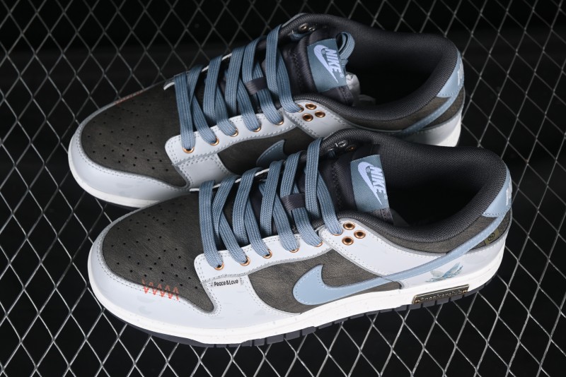 Nike SB Dunk Low Peace Dove Anniversary High-End Custom Low-Top Casual Skate Shoes - GB1220-010