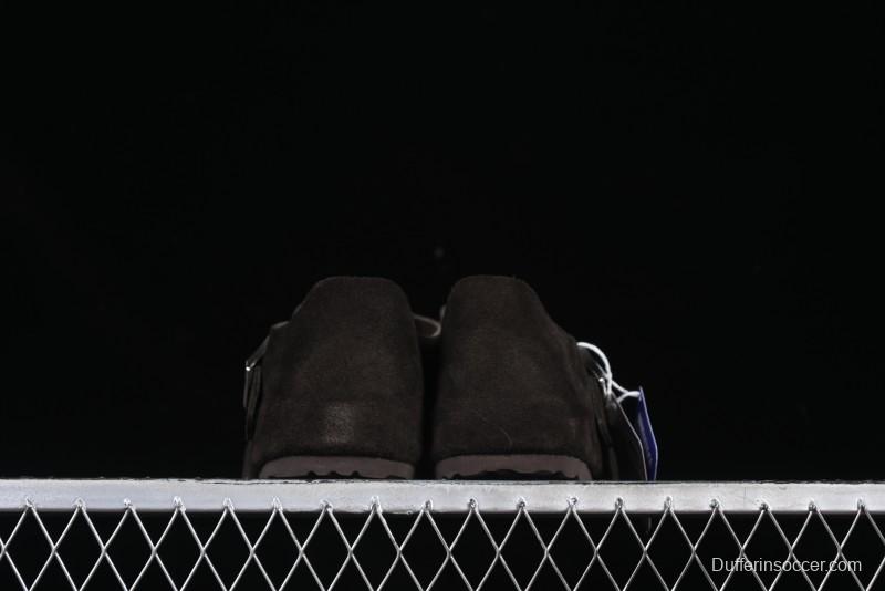 Birkenstock London BS Unisex Slip-On Casual Shoes with Soft Suede Leather and Lambswool Insole - BS