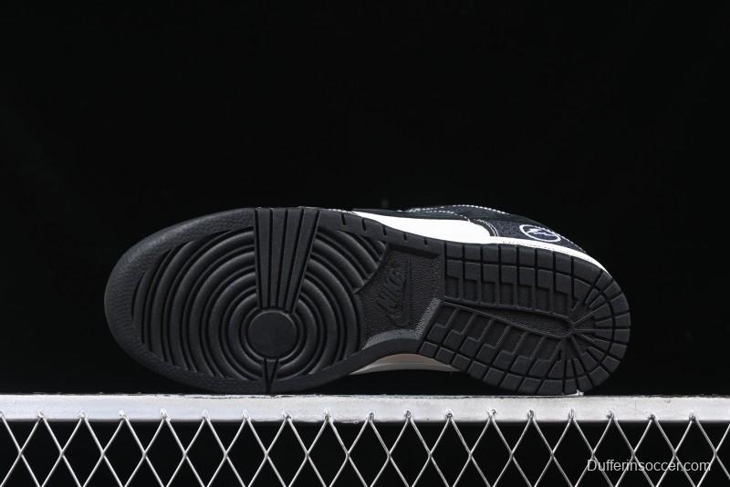 Nike SB Dunk Low Lightning Collaboration Black Swoosh Anniversary Custom Low-Top Skate Shoes - SF1029-401