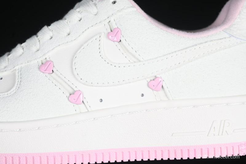 Nike Air Force 1 '07 Low Valentine's Day Limited Casual Sneakers with Full-Length Air Cushion - HV5992-111