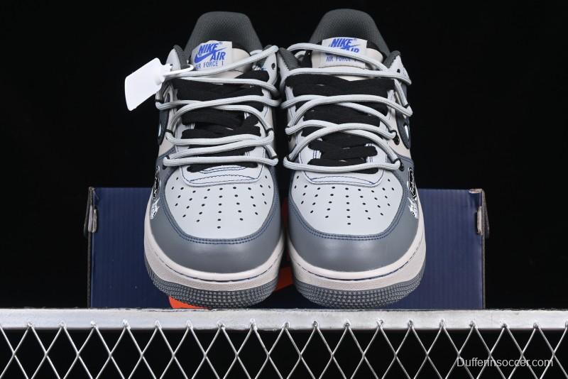 Nike Air Force 1 '07 Low British Blue Cat Casual Lace-Up Sneakers - KS6896-333