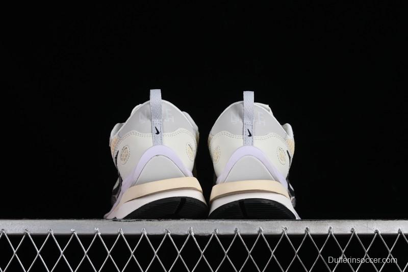 Nike Sacai VaporWaffle 3.0 Deconstructed Sneakers with Overlapping Swoosh and Dual Tongue - CV1363-101