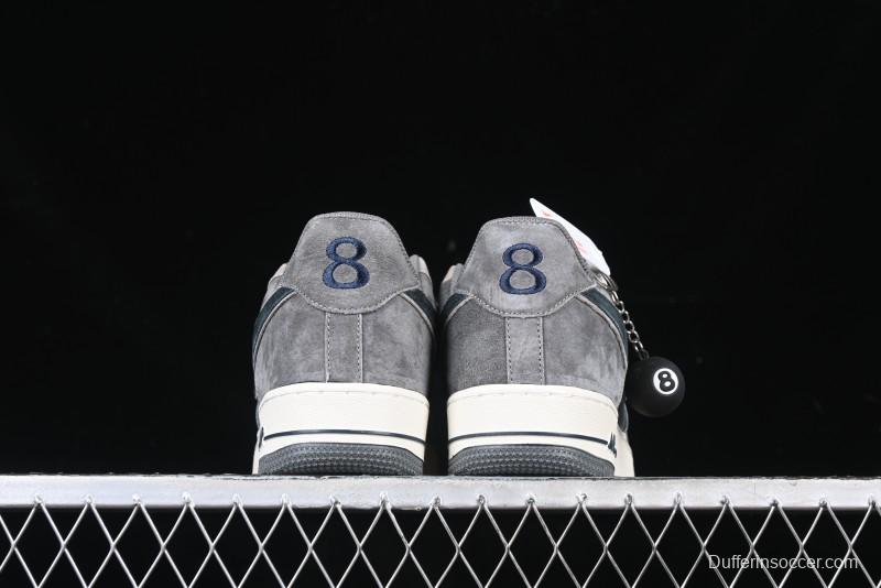 Nike Air Force 1'07 Low "Black Eight" Custom Casual Sneakers for Autumn Winter - YD2425-808