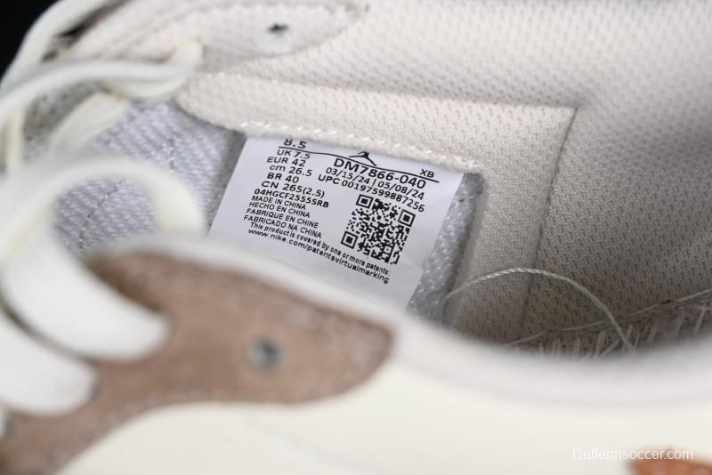 Nike Travis Scott x Fragment Design x Air Jordan 1 Low OG SP AJ1 Mocha Gold Low-top Casual Sneakers - DM7866-040