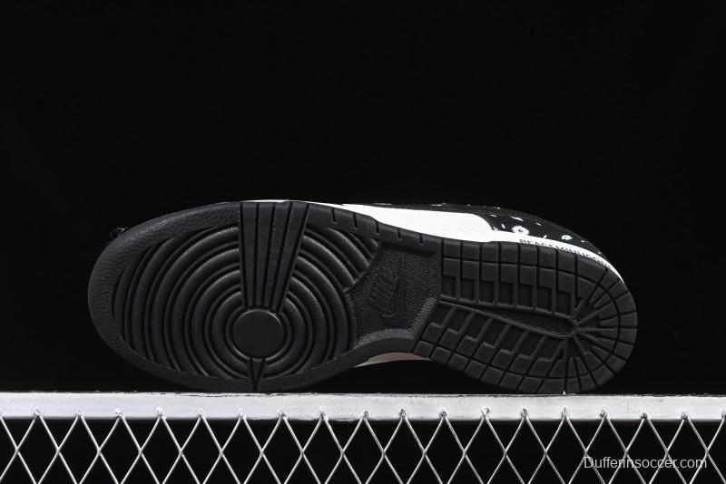 Nike SB Dunk Low Lightning Collaboration Daisy Black Check Anniversary Customized Low-Top Casual Sneakers - DJ2024-069