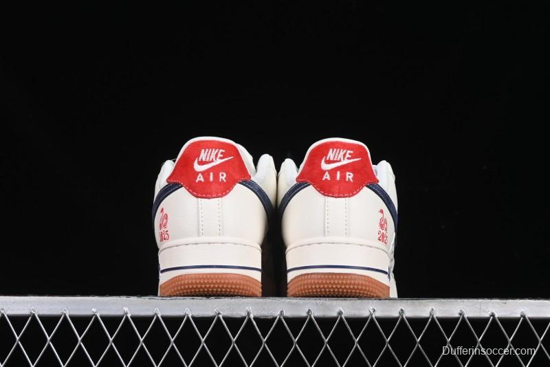 Nike Air Force 1 '07 Low Stussy Collaboration Year of the Snake Limited Edition Red Snake Low-Top Casual Sneakers - XS1958-502