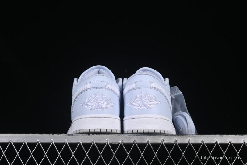 Nike Air Jordan 1 Low Casual Sneakers in Light Blue - FV8486-400