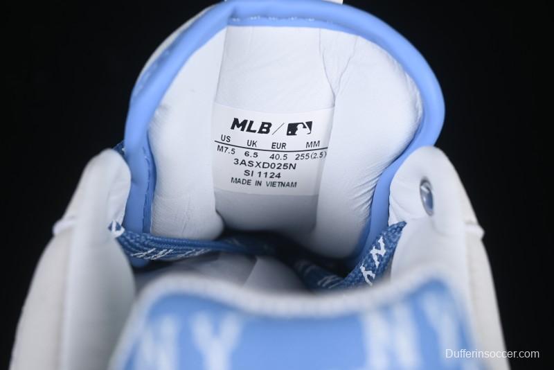 New York Yankees MLB Chunky Liner Denim Monogram Lightweight Elevated Platform Casual Sneakers - 3ASXD025N50BLS