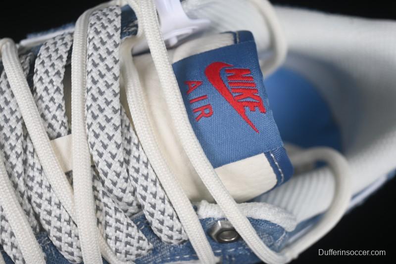 Nike Air Force 1 '07 Low Levi's Denim Patchwork Lace-Up Casual Sneakers - SJ1198-001