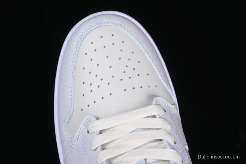 Nike Air Jordan 1 Low "Year of the Snake 2025" AJ1 Basketball Shoes with Iridescent Pearl Finish - HF4080-001