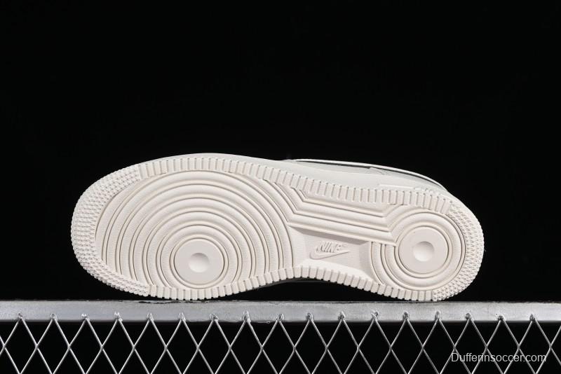 Nike Air Force 1 '07 Low Classic Military Green Mini Swoosh Starry Sky Casual Sneakers - MJ0319-022