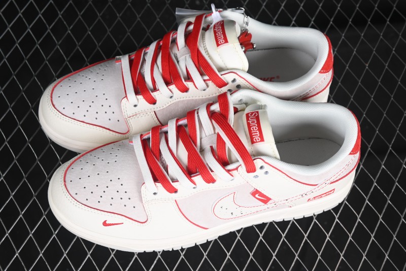 Nike SB Dunk Low Supreme Collaboration Anniversary Custom Low-Top Casual Sneakers - DM6868-033