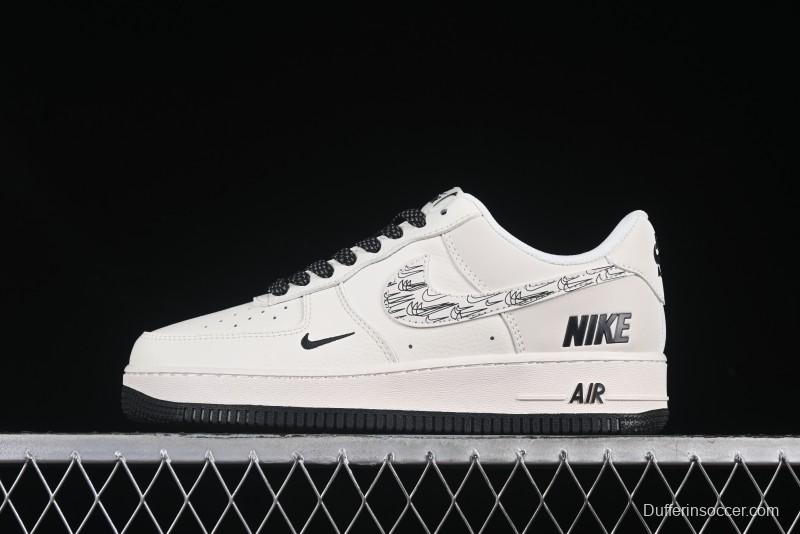 Nike Air Force 1 '07 Low Casual Sneakers with Multi-Swoosh Design - HH7518-046
