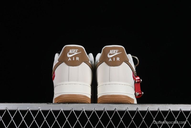 Supreme x Nike Air Force 1 '07 Low Skateboarding Shoes - Coffee Brown - HD1968-019