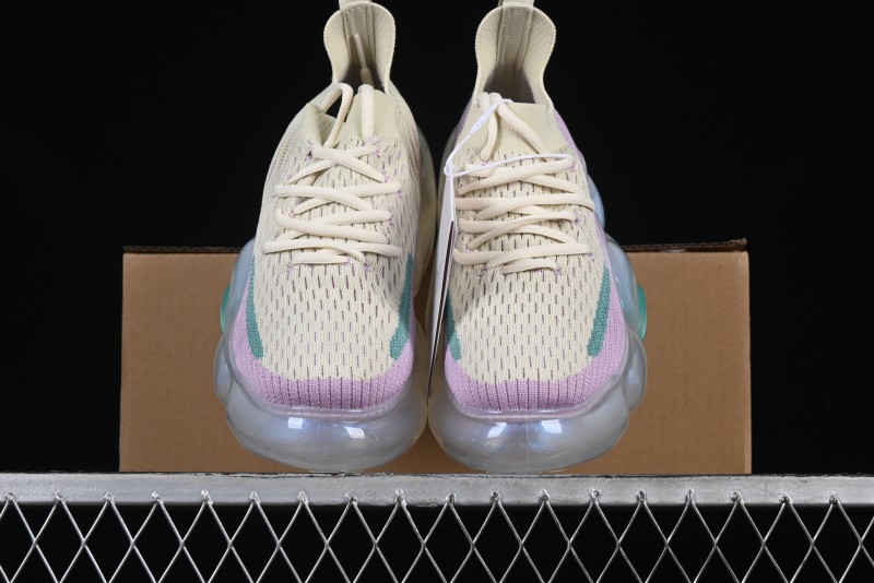 Grounds Big Bubble High Platform Sneakers in Cream Lilac - AJE5