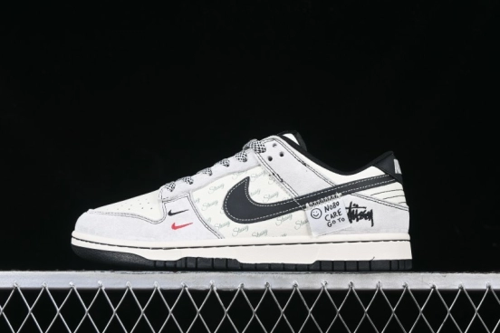 Nike SB Dunk Low Supreme Collaboration Anniversary Custom Low-Top Casual Sneakers - YX5066-220