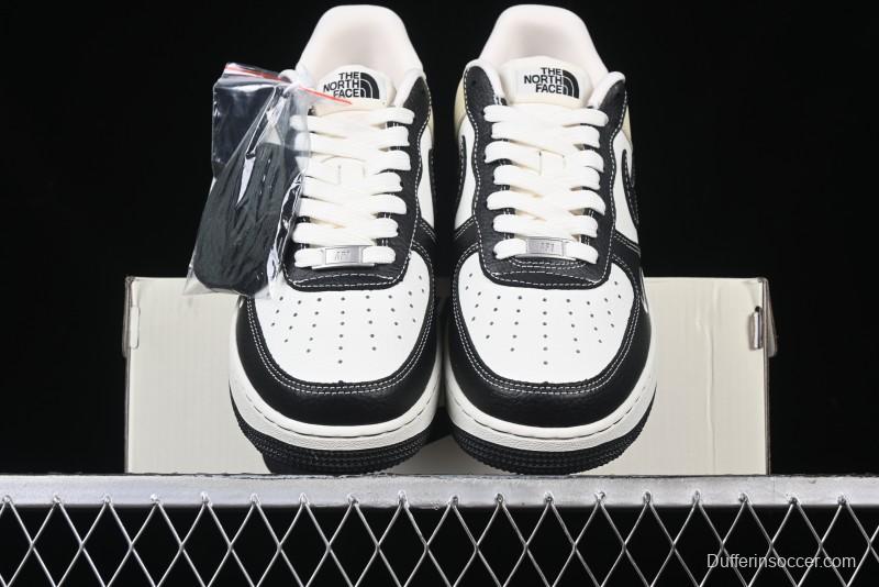 Nike Air Force 1 '07 Low The North Face Collaboration - Black Leather Low-Top Casual Sneakers - CH6336-513