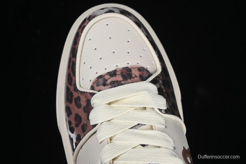 New York Yankees Chunky Liner Lux Leopard Thick Sole Casual Running Shoes - 3ASXCLE4N43BGS