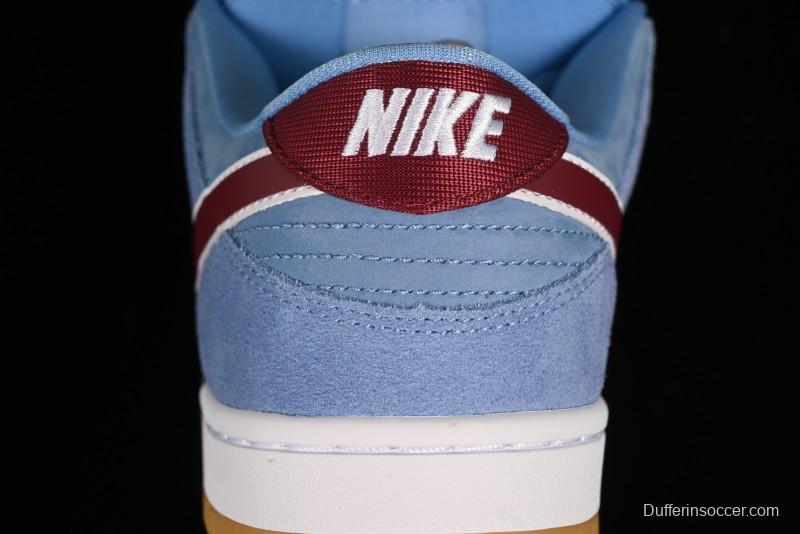 Nike SB Dunk Low "Phillies" Suede Casual Skate Shoes - DQ4040-400