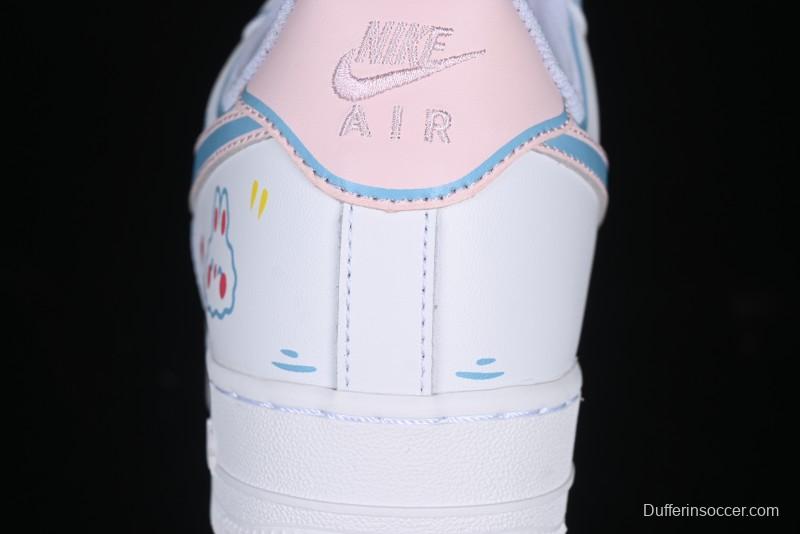 Nike Air Force 1 '07 Low Valentine's Day Limited Edition 2D Hand-Painted Graffiti Lollipop Casual Sneakers - TY0301-111