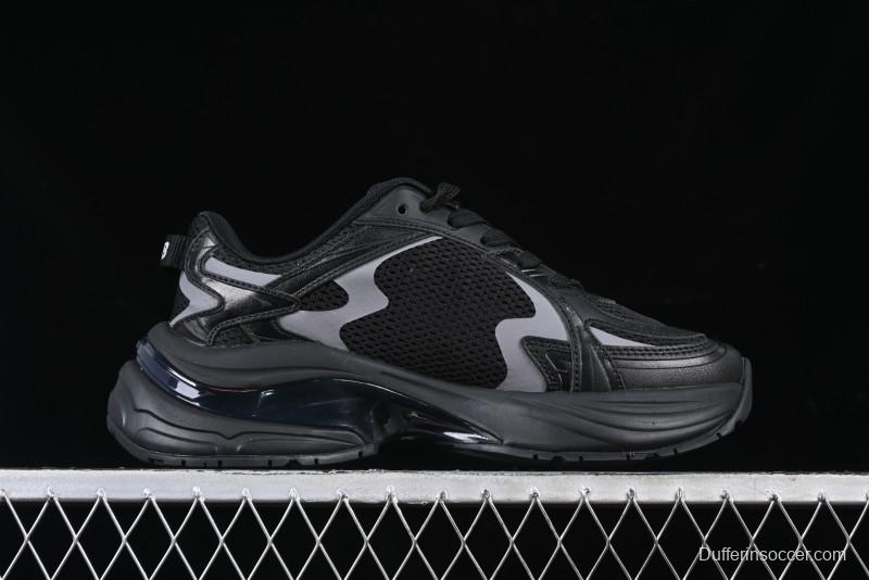 New York Yankees MLB Bigball Chunky Curve Thick Sole Casual Running Shoes - 3ARNSPL4N07BKS