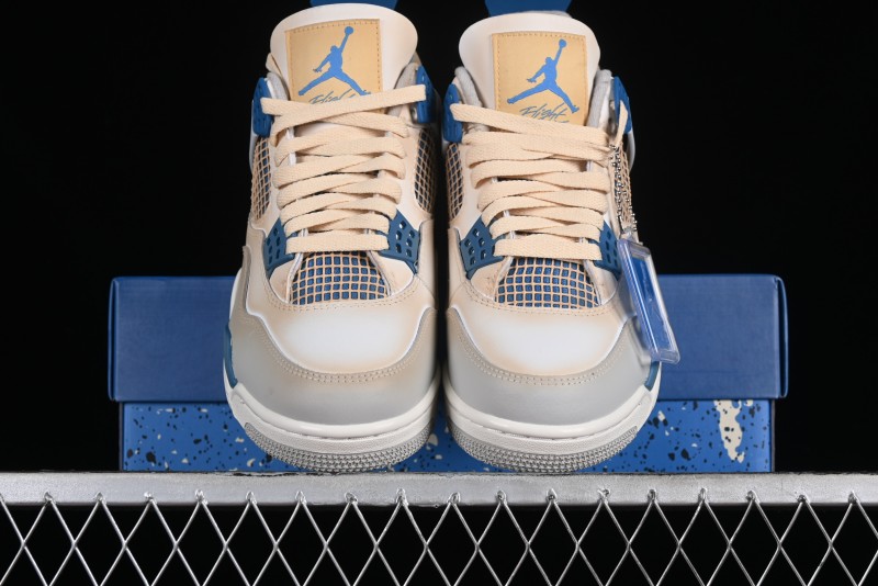 Nike Air Jordan 4 Retro Basketball Shoes Blastoise Collaboration - 308797-105
