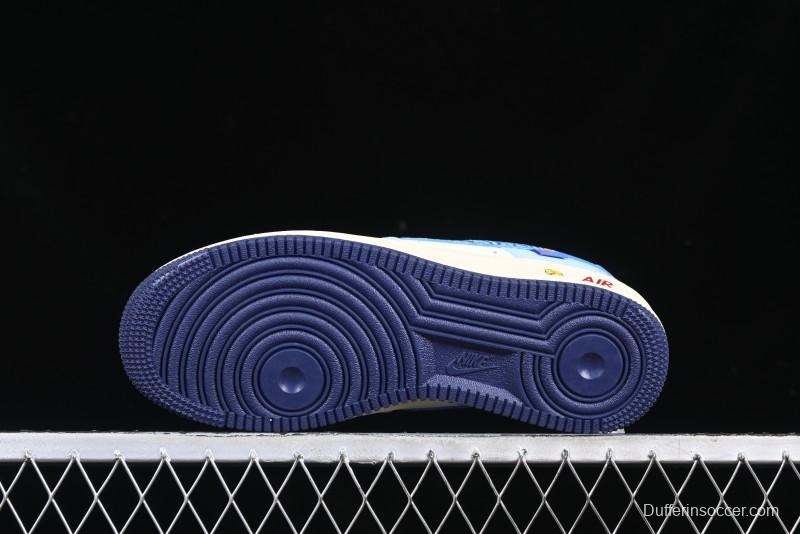 Nike Air Force 1 '07 Low Doraemon Bamboo Copter Casual Sneakers - XL2420-333