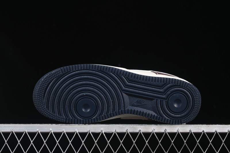 Nike Air Force 1 '07 Low Stussy Collaboration White Blue Chocolate Low-Top Casual Sneakers - KK1988-061