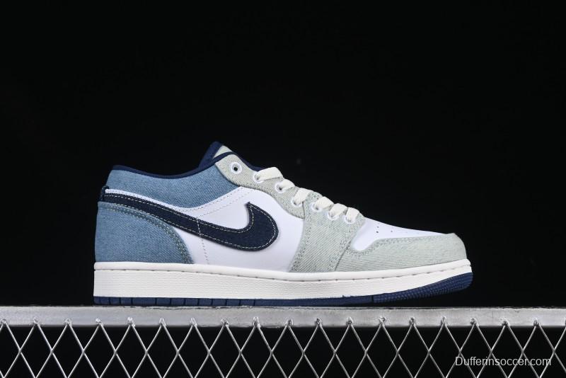 Nike Air Jordan 1 Low "Canadian Tuxedo" Basketball Shoes - IH0648-141