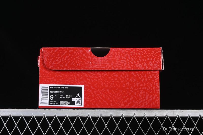 Nike Air Jordan 3 Retro Valentine's Day Limited Edition Sneakers - HJ0178-600