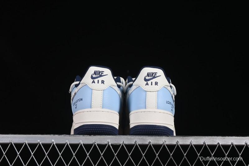 Nike Air Force 1'07 Low LV Collaboration University Blue Drawstring Casual Sneakers - DM6868-058
