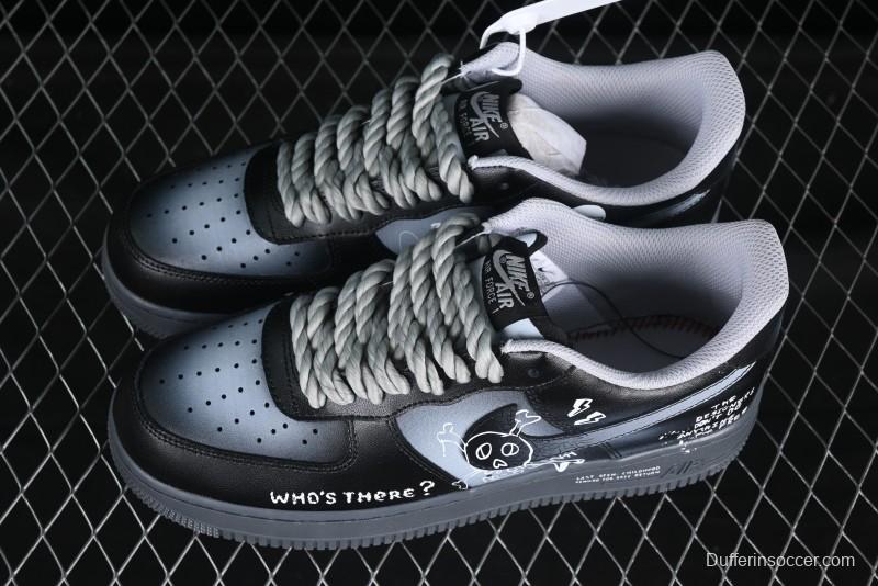 Nike Air Force 1'07 Low Gradient Skeleton Casual Sneakers - YD2425-110