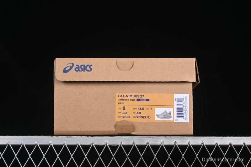 Asics Gel-Nimbus 27 Retro Breathable Casual Shoes Cushioned Men's Durable Running Shoes - 1011B958-020