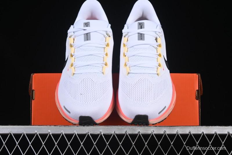 Nike Air Zoom Running Shoes - White/Coral Gradient