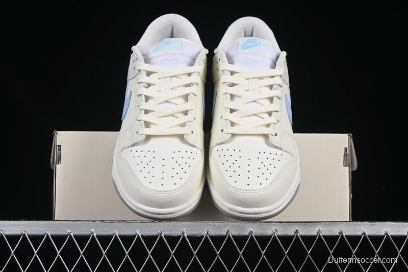 Nike Dunk Low "Pastel Panda" - Cream with Baby Blue & Pink Accents