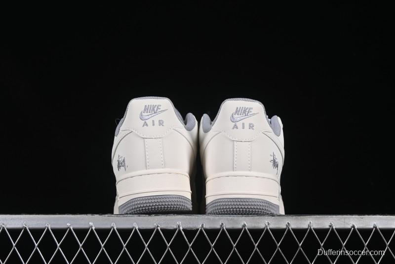 Nike Air Force 1 Low x Stussy "Light Bone and Grey" – Premium Collaboration Sneakers
