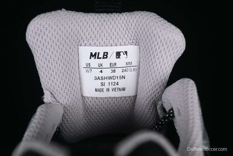 New York Yankees MLB Winner Chunky Height Increasing Thick Sole Running Shoes - 3ASHWD15N50BKS