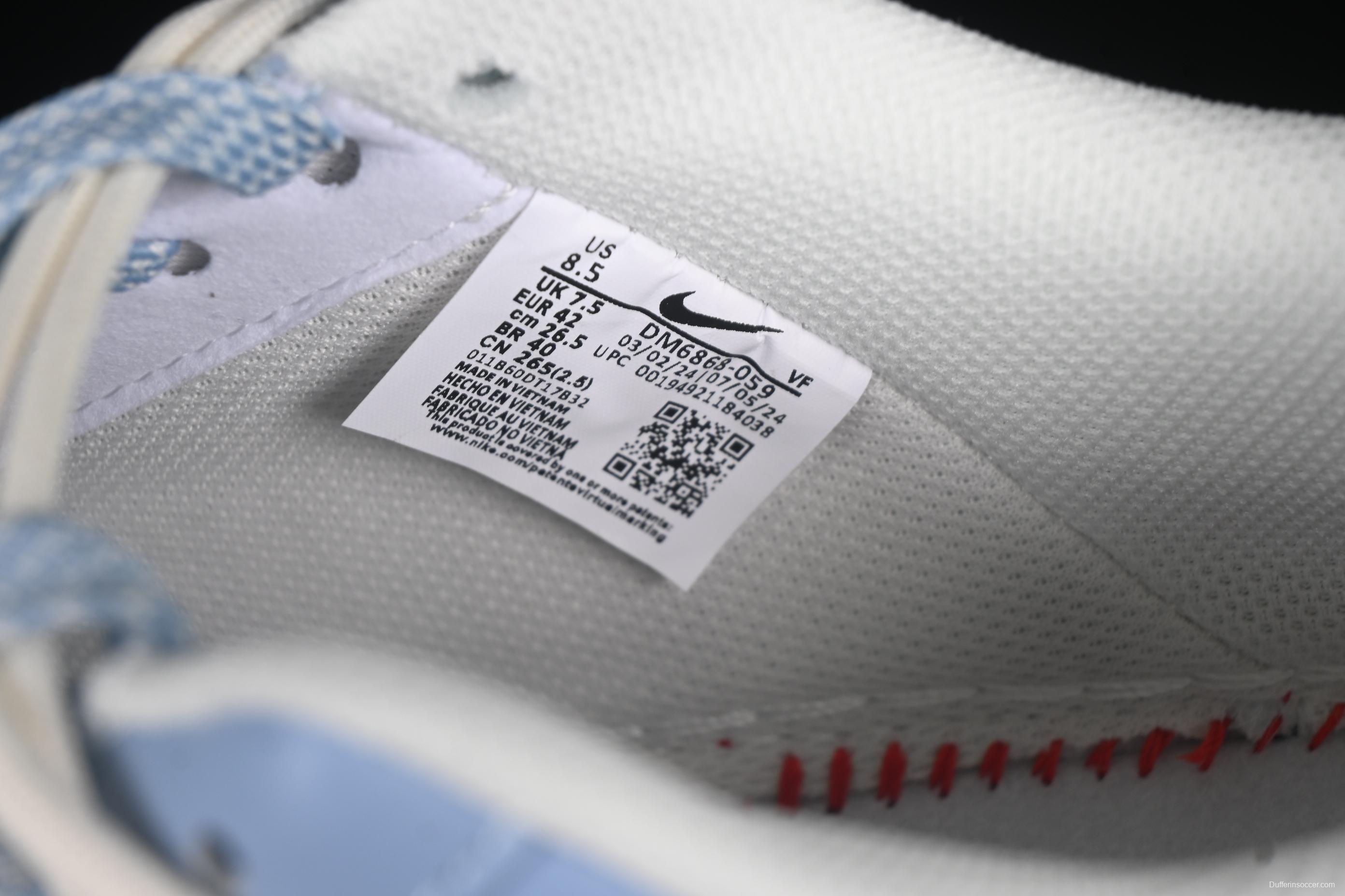 Nike Air Force 1 '07 Low LV Collaboration University Blue Drawstring Casual Sneakers - DM6868-059