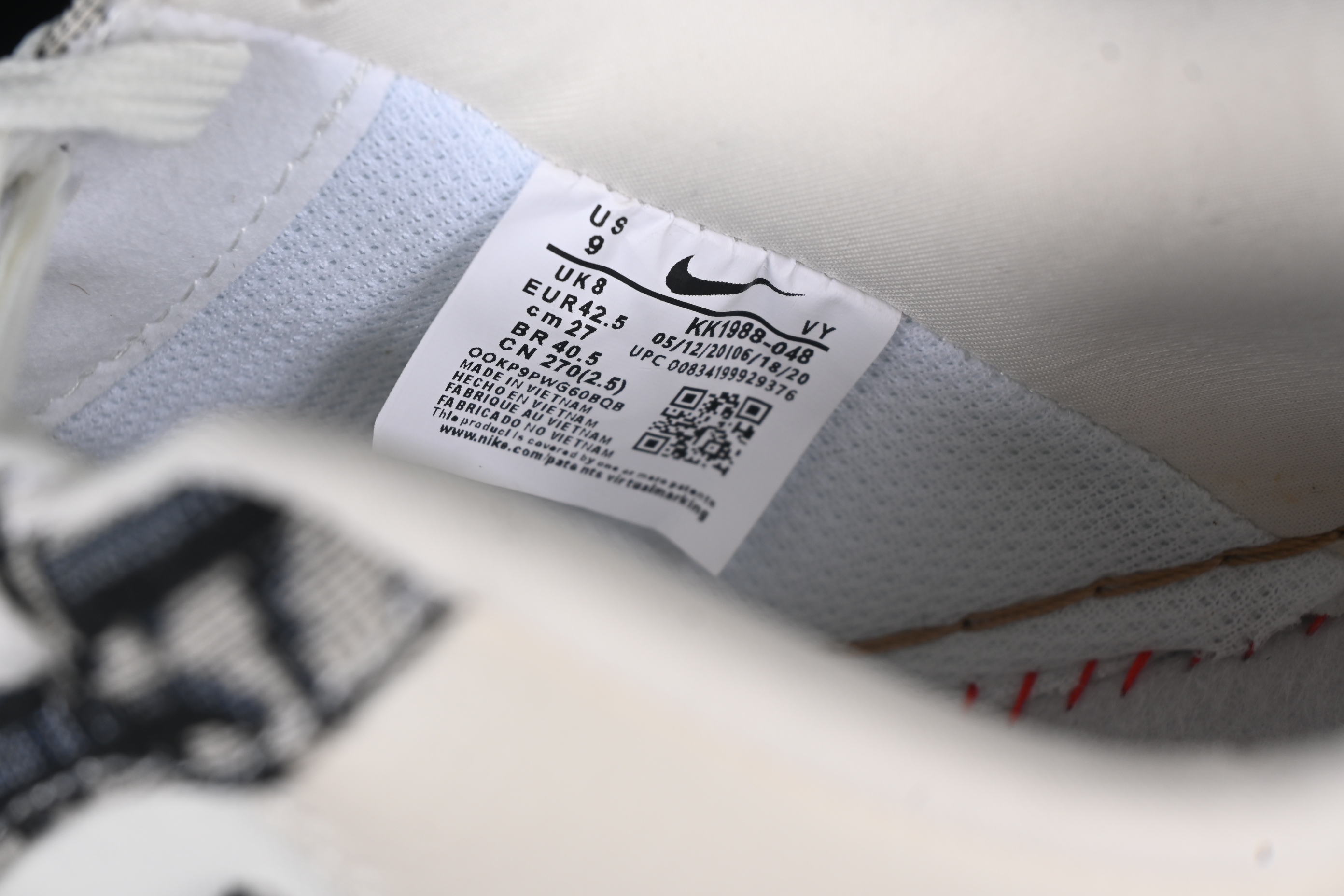 Nike Air Force 1 '07 Low Dior Collaboration Beige Black Grey Stitch Casual Sneakers - KK1988-048